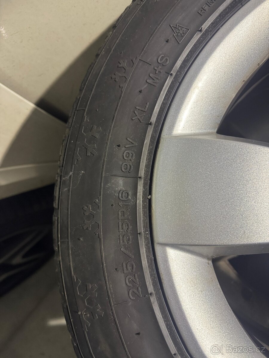 4x ALU Kola Mercedes 5x112 Celoroční 225/55R16 - 5