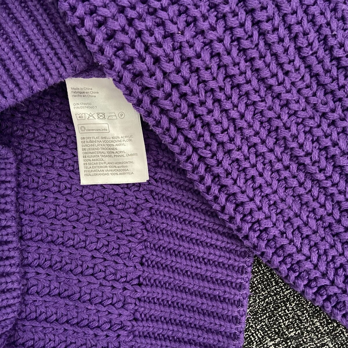 Dámský pletený crop svetr H&M vel. S - 5