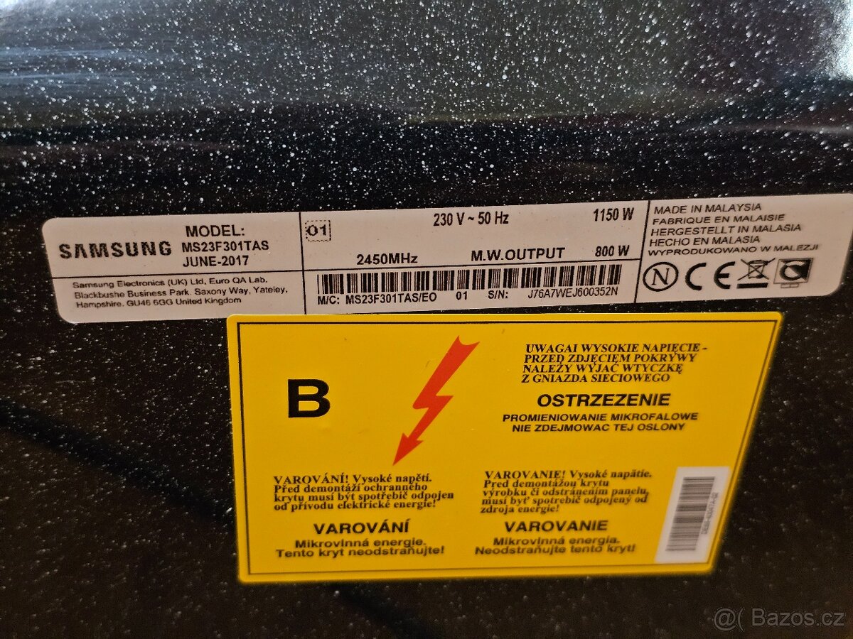 Mikrovlnná trouba Samsung MS23F301TAS - 5