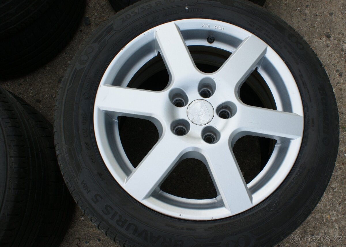 R16 alu kola Aluett hezké 5x108 letní pneu - 5