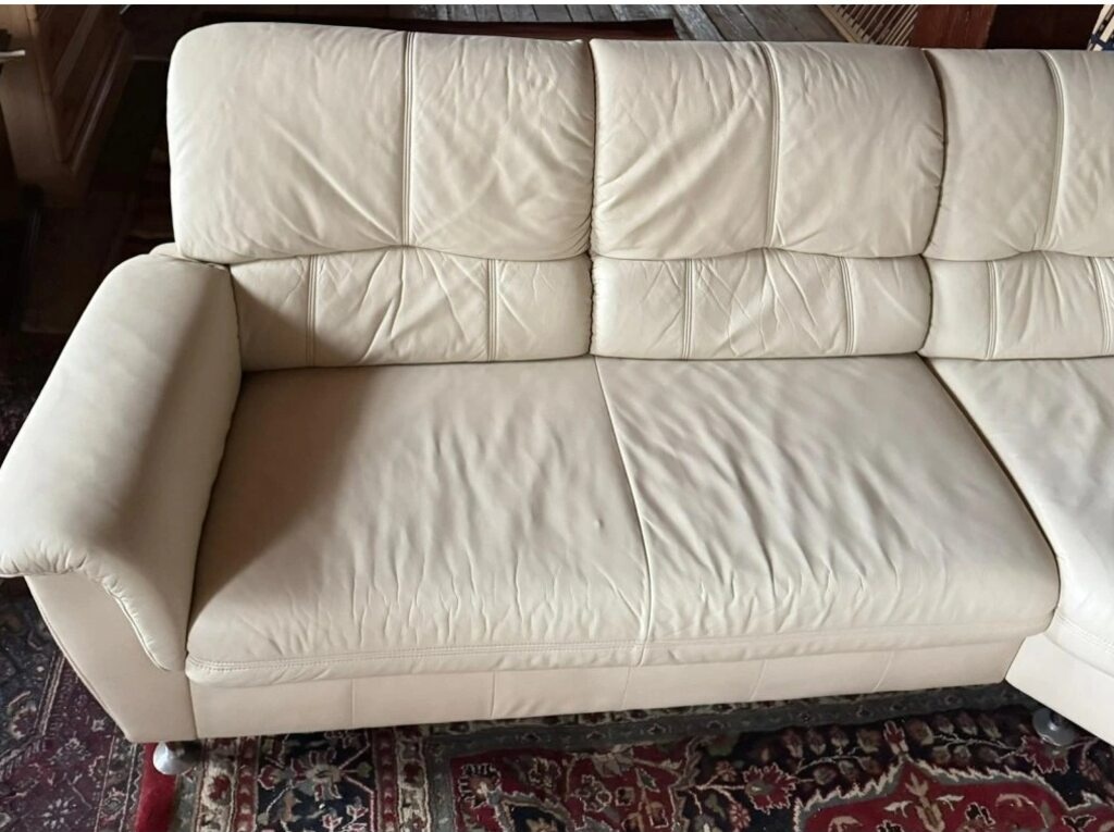 Rohová kožená sedací souprava, 3302 - 5