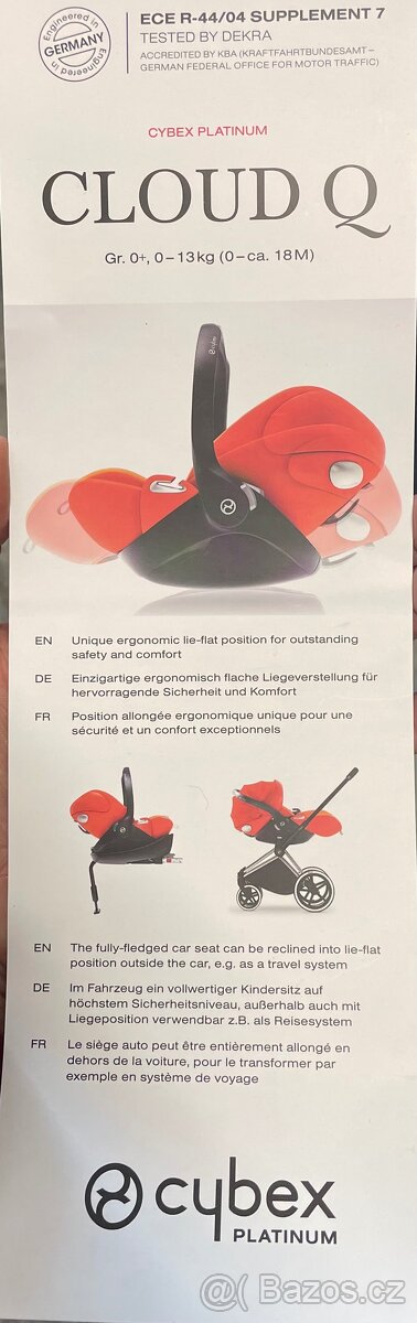 Autosedačka Cybex Platinum Cloud Q 0-13 kg - 5