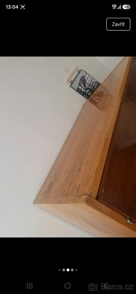 Šatní skříň 70. léta designový kousek - 5