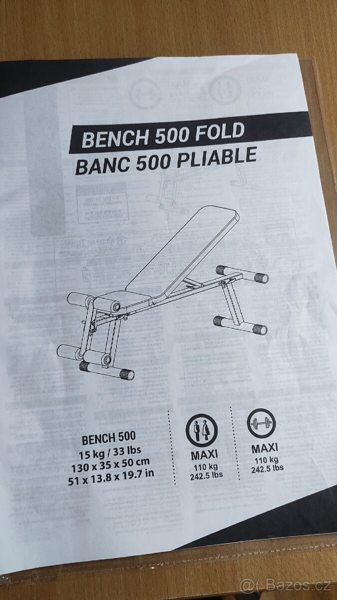 Posilovací lavice Corength Bench 500 Fold - 5