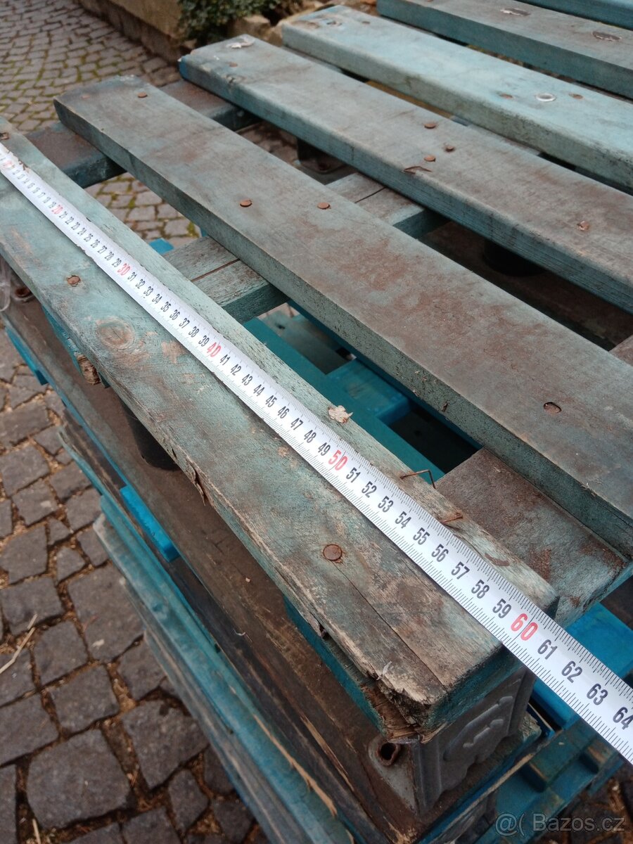 Dřevěné palety 80 x 60 x 16 cm. - 5