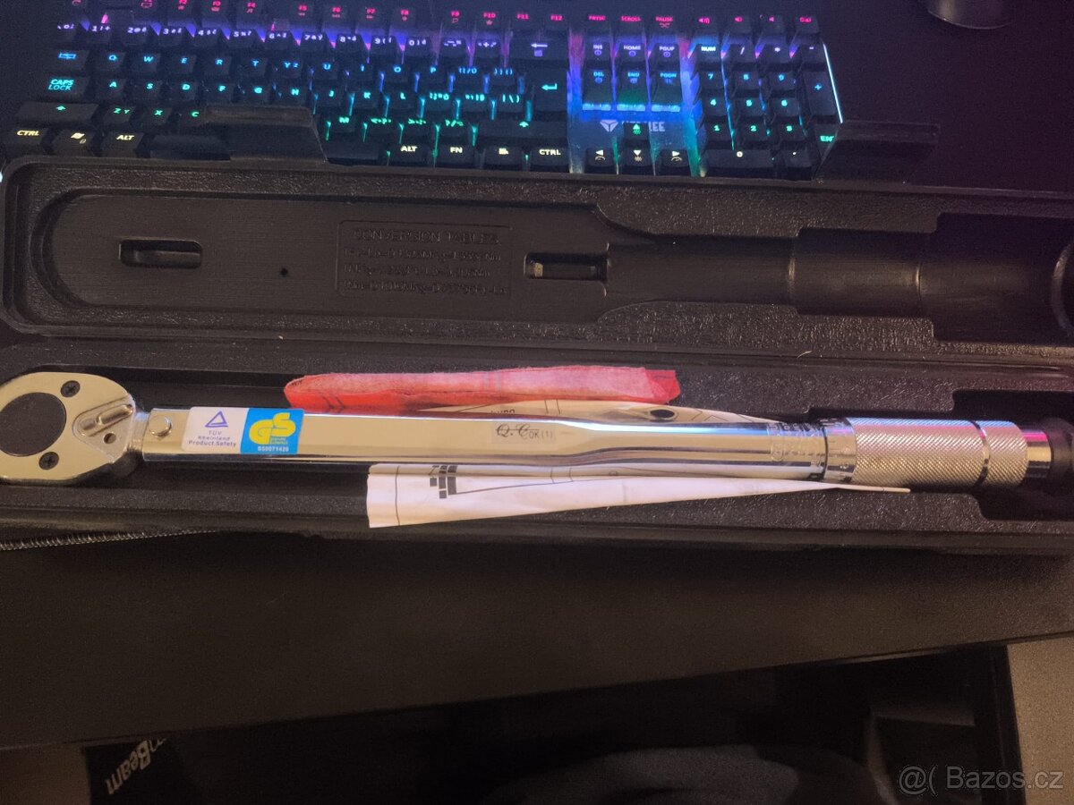 Momentový klíč 28–210 Nm (1/2″) – výborný stav, kufřík, TÜV/ - 5