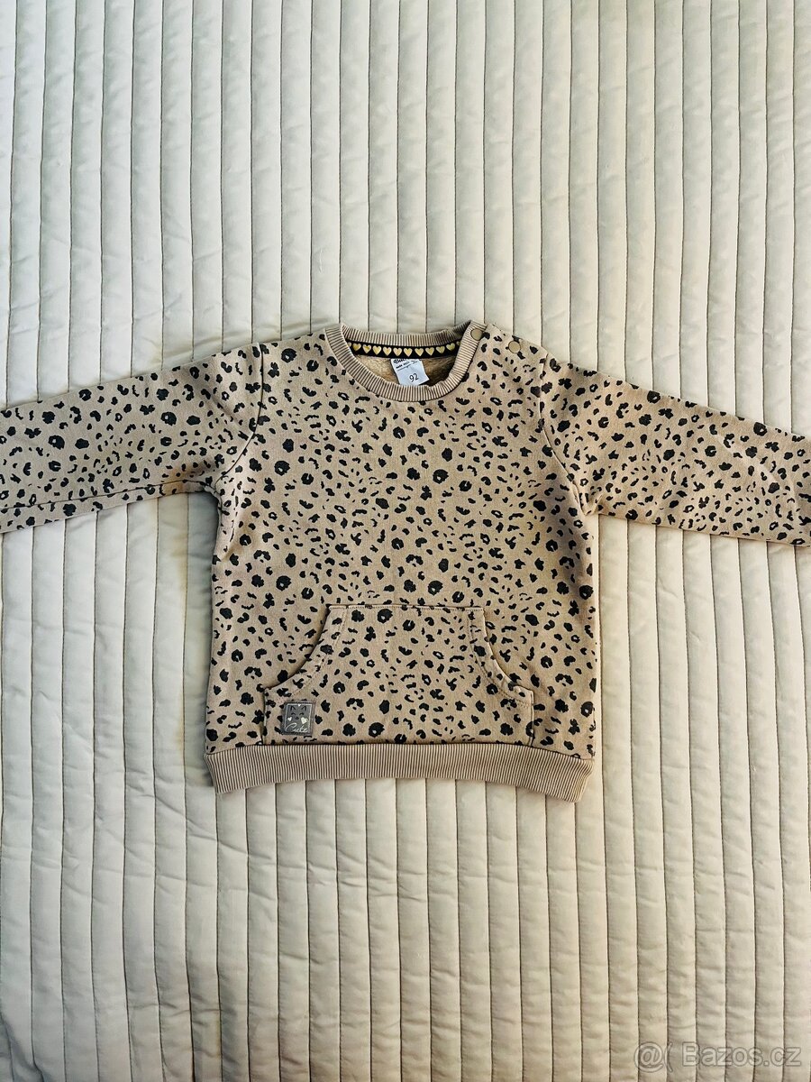 Dětská mikina – hřejivá, s česanou podšívkou, vel.92 - 5