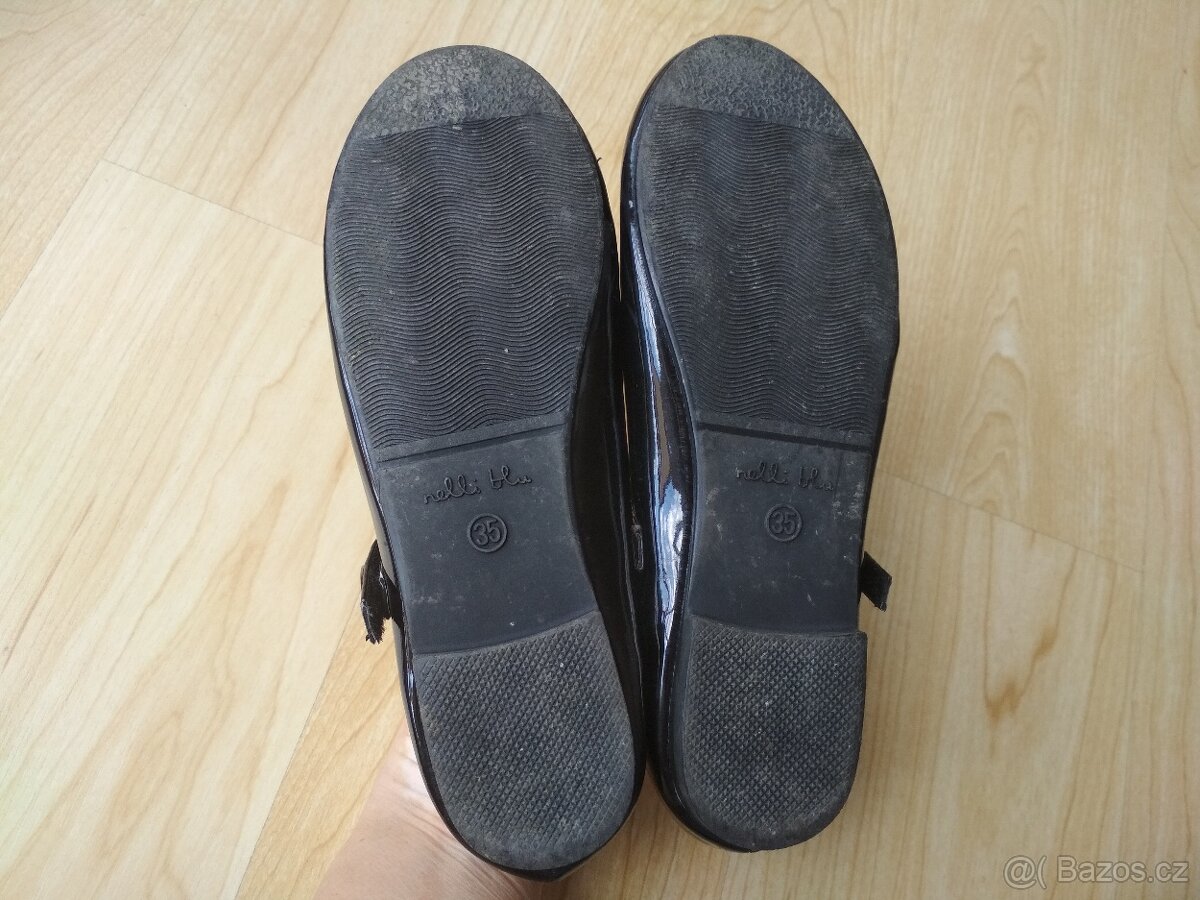 Dívčí lakované střevíce, vel.35 - 5