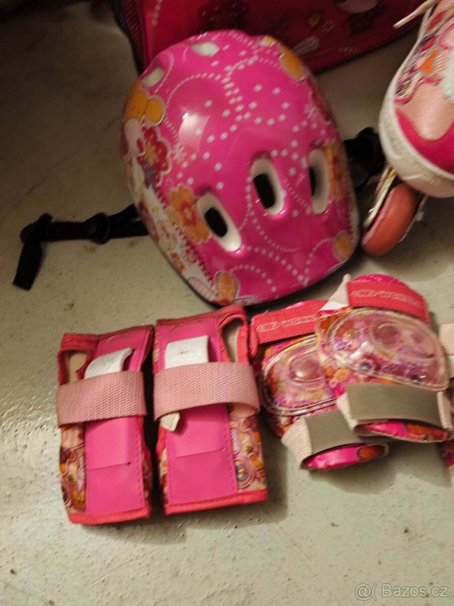 Dívčí kolečkové brusle set - 5