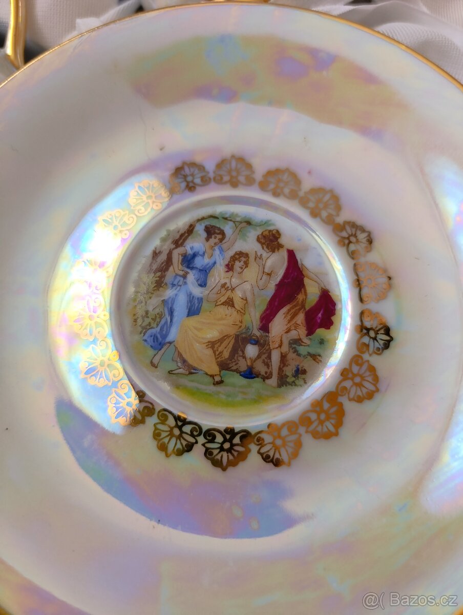 Porcelánová starožitná sada nádobí - 5