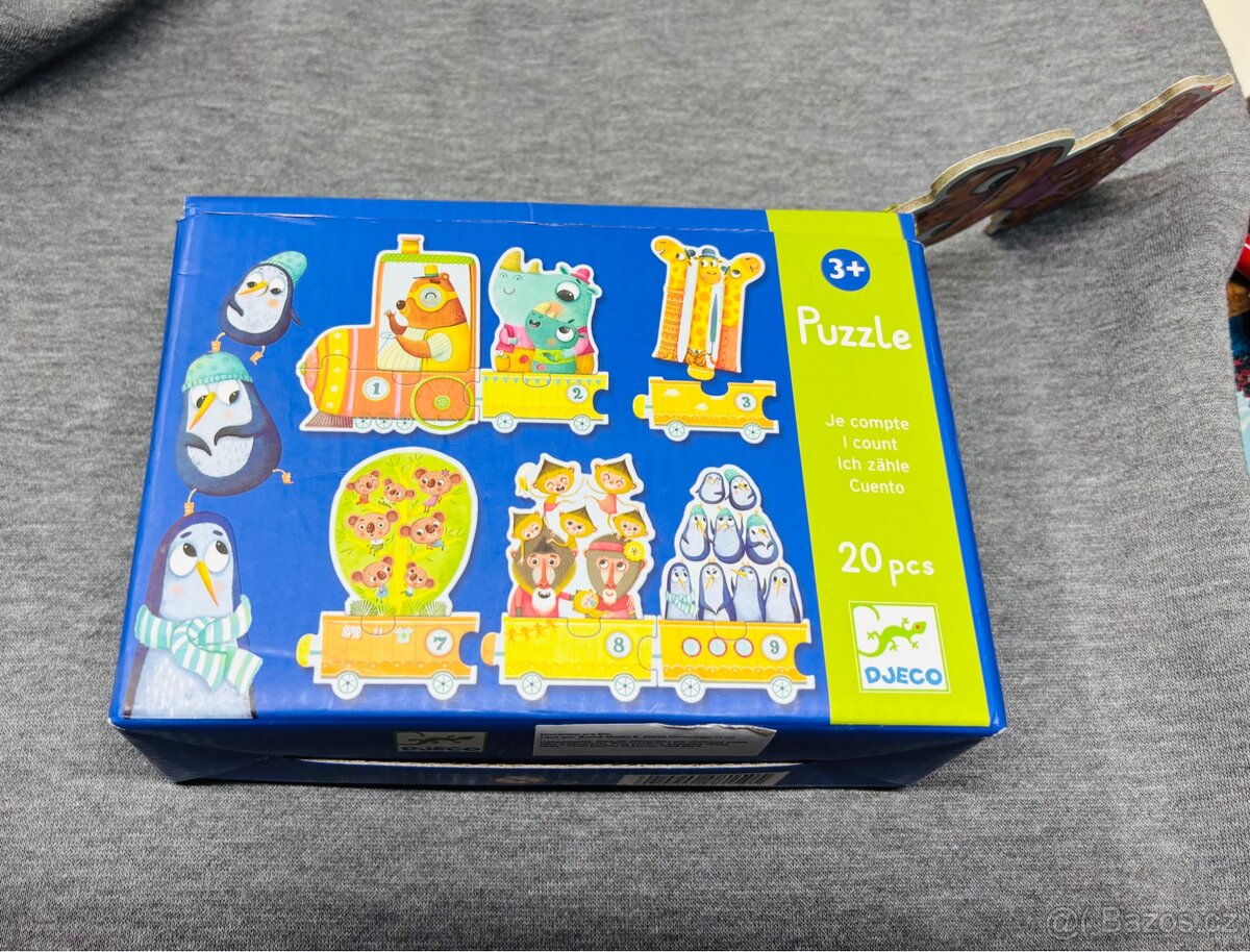 TOP stav - 2x puzzle Djeco: Duo Numbers+Je compte - 5