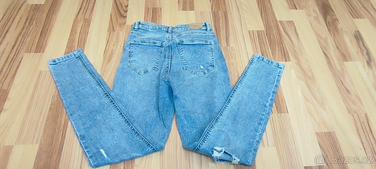Dívčí světlé jeansy, vel. 36 - 5
