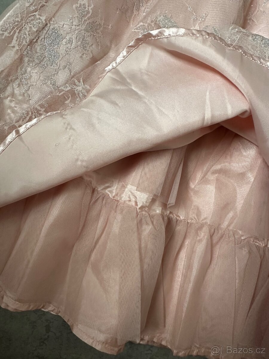 Růžové šaty vel. 164-170, 14+ - 5