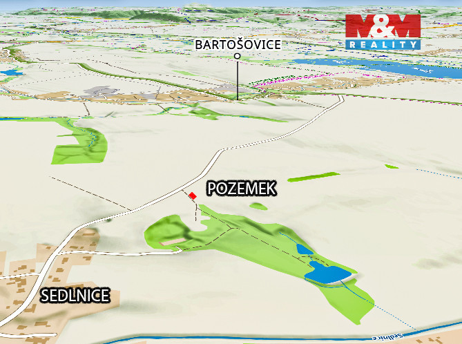 Prodej pole, 1134 m², Bartošovice - 5