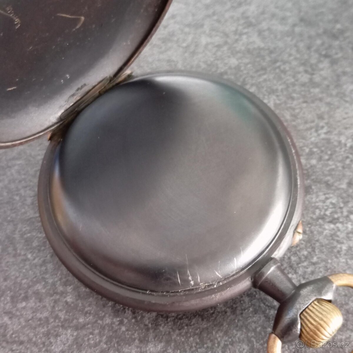 Obrovské kapesní hodinky Regulateur 67mm s průhlednou pracho - 5