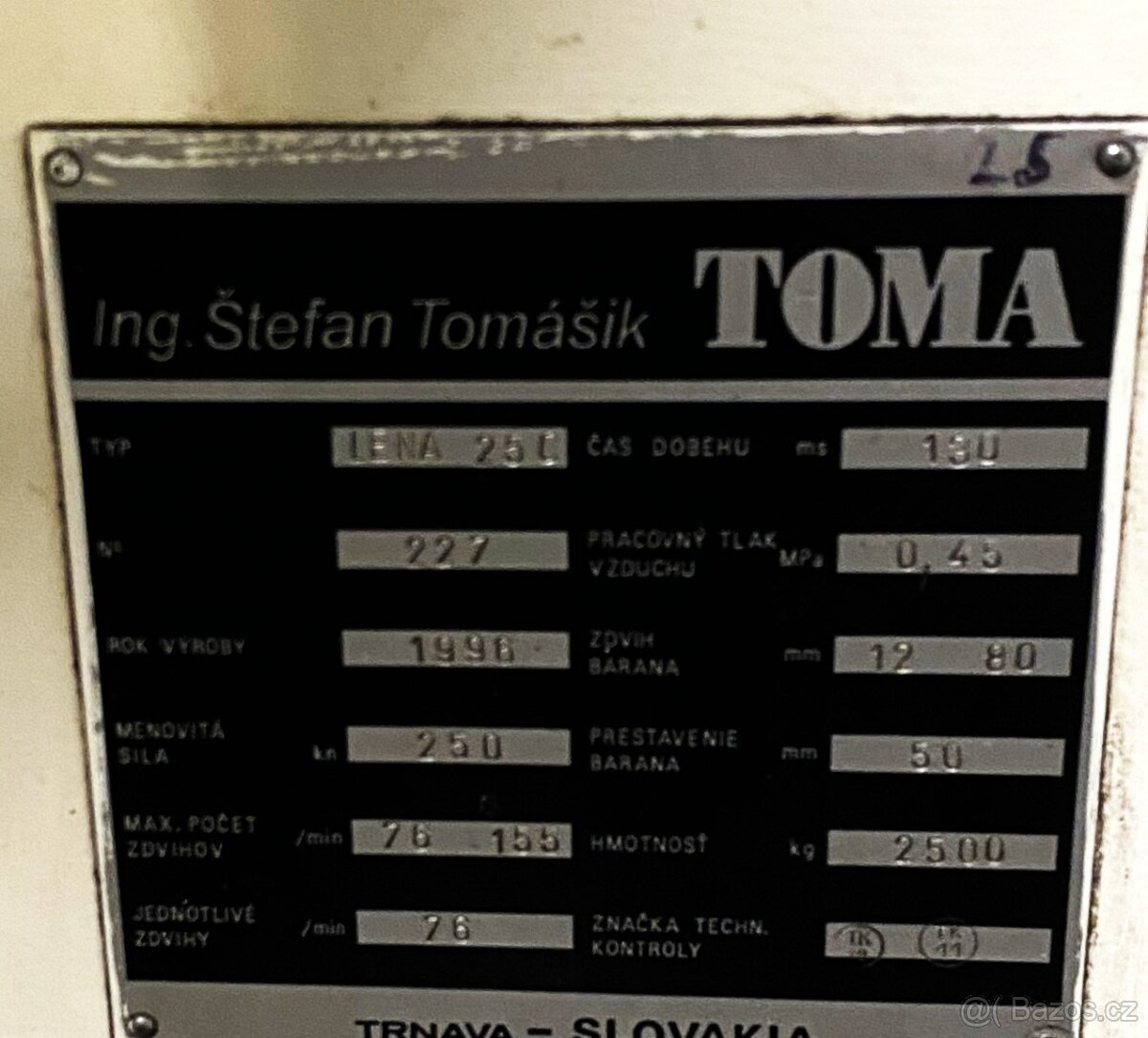 Lis výstředníkový LENA 25 C TOMA - 5