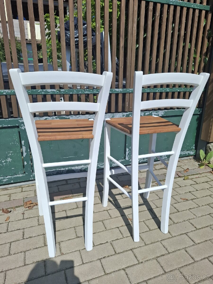 2x Starší barové židle - 5