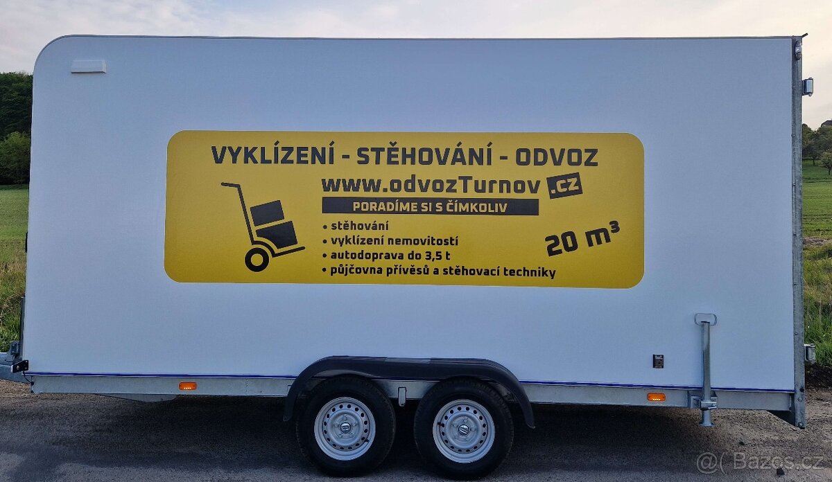 Skříňový prachotěs přívěs Tomplan 470T 2,7t +dveře - 5