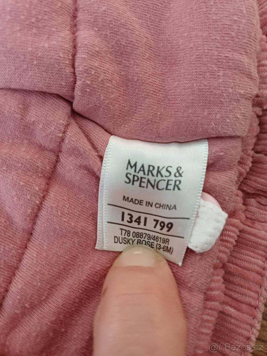 Dívčí manšestrový kabátek vel. 69 - 5