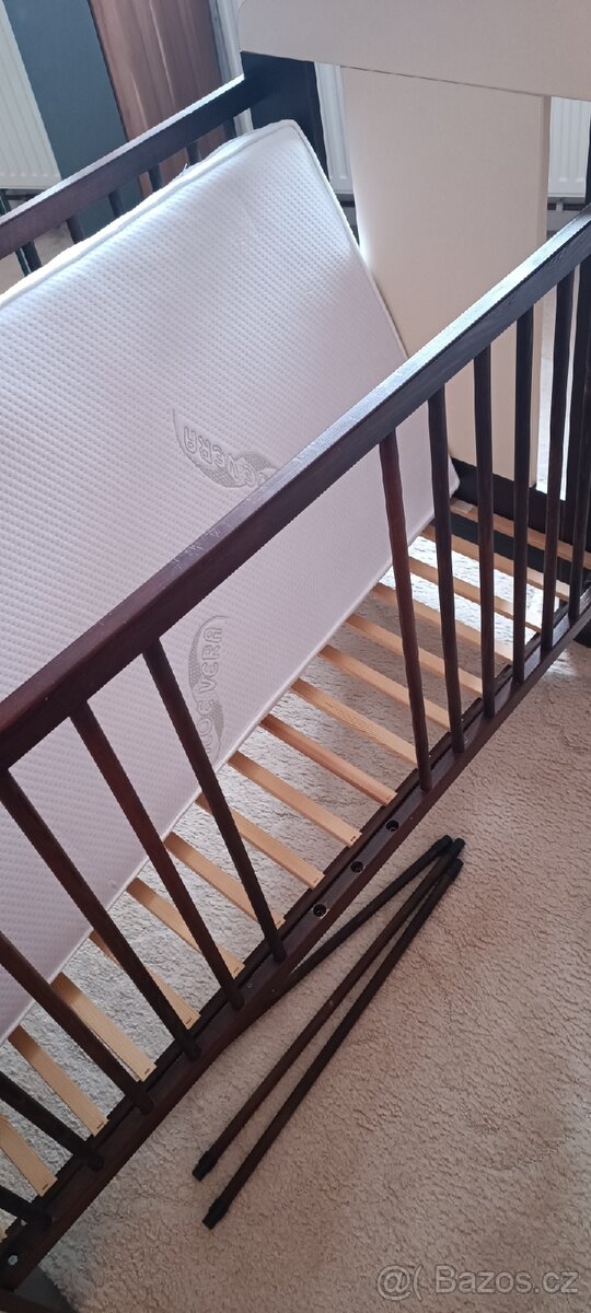 Dětská postýlka s motivem medvídka Klups + matrace - 5