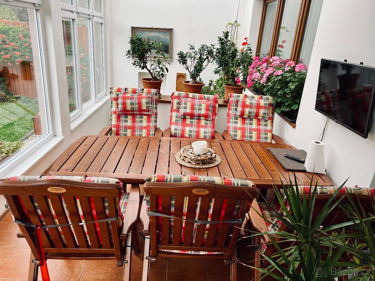 Prodám zánovní bytelný zahradní nábytek. - 5