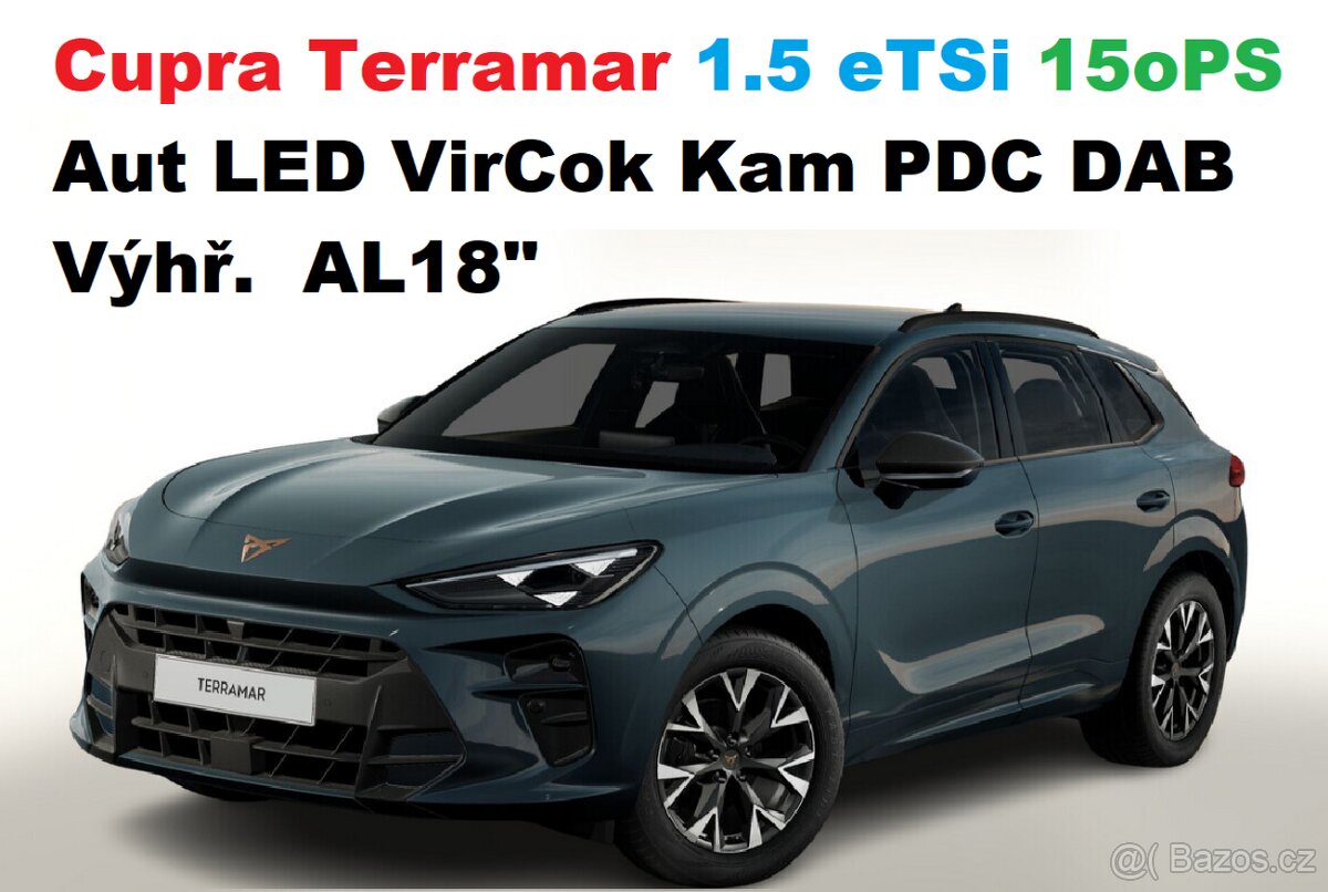 Cupra Teramar 1.5eTSi 150ps AUT LED VirCo Výhř AL Kam 2PDC - 5