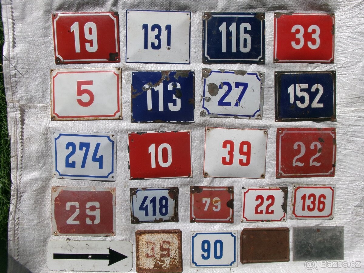 prodám různé staré smaltované cedule různé zaměření, propaga - 5