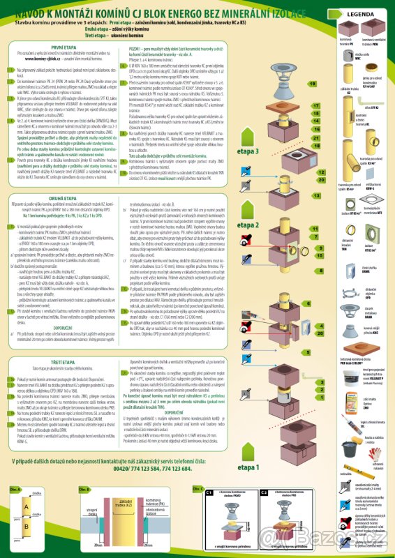Komíny, komínové sestavy , komínové systémy - 5