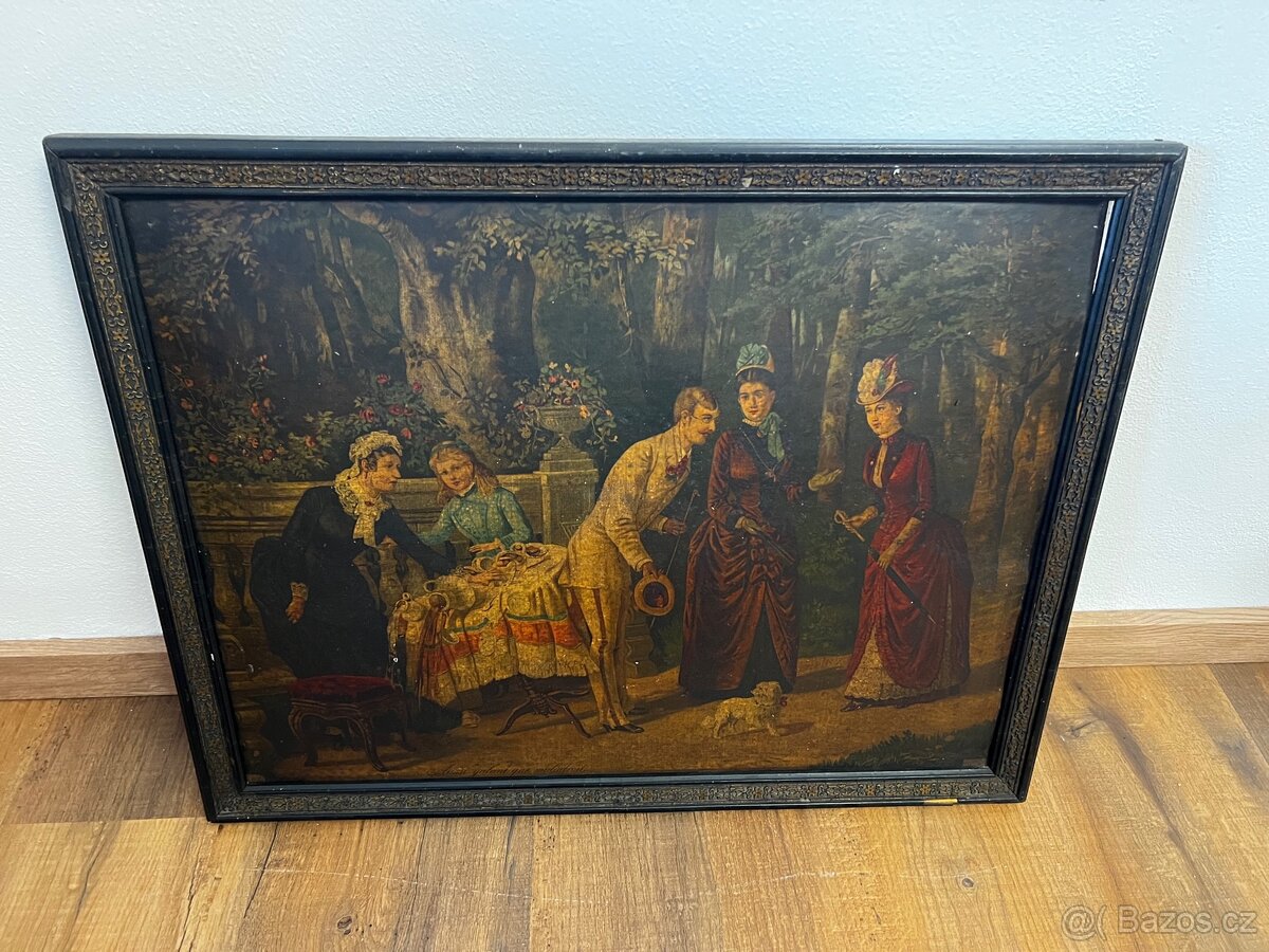 Staré obrazy cena za oba, tisk s romantickou tematikou - 5