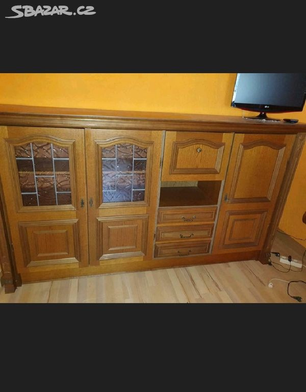 Obývací stěna, vitrína, knihovna - 5