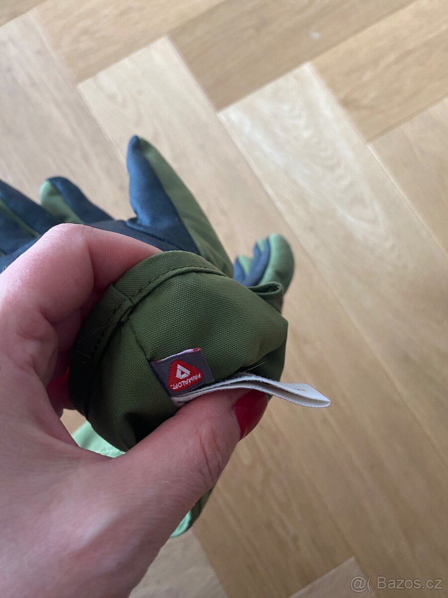 Dětské rukavice Reima Tartu - Khaki green - 5