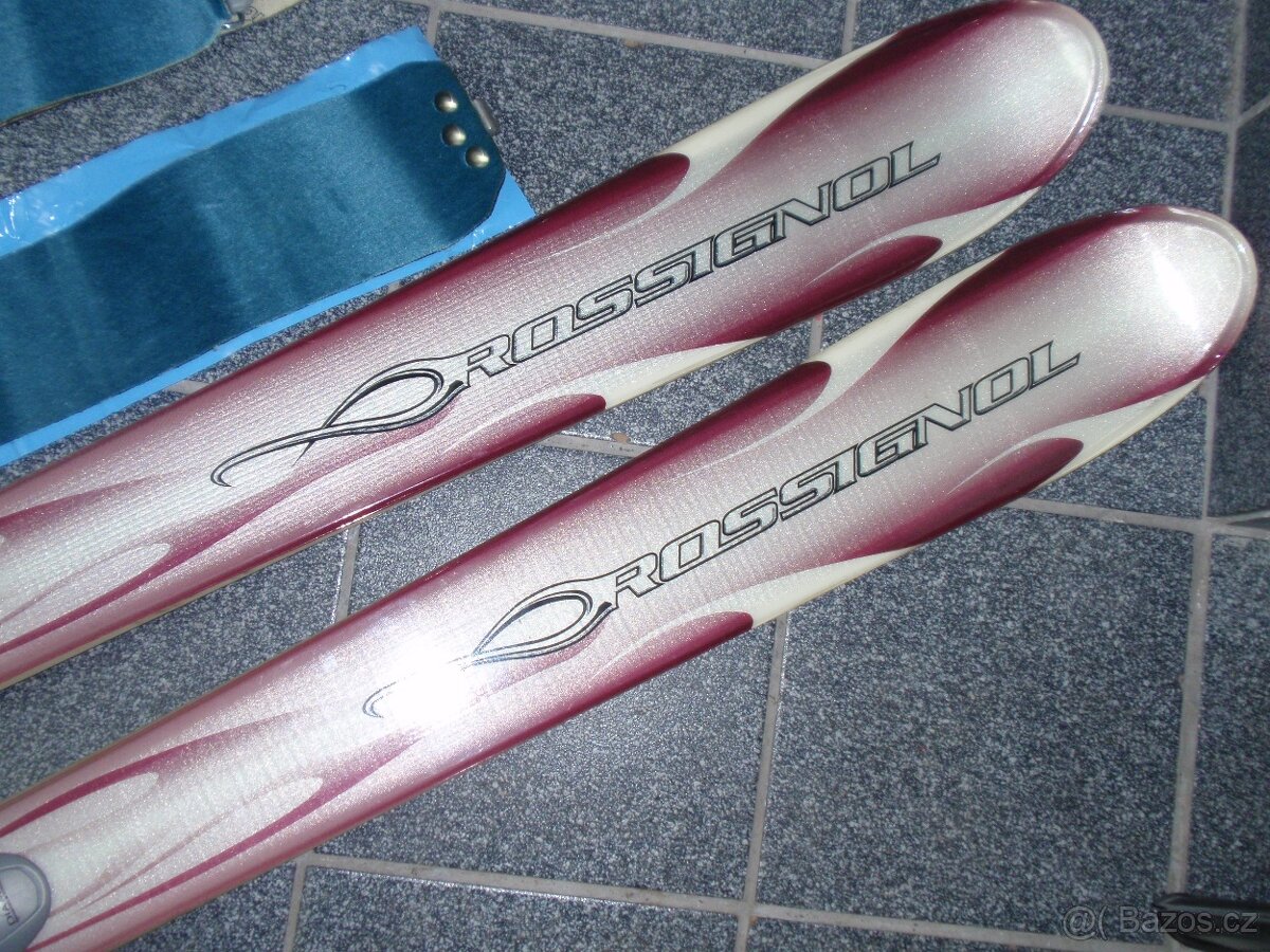 SUPER DÁMSKÉ SKIALPY LYŽE ROSSIGNOL BANDIT 154 CM+SKINY - 5