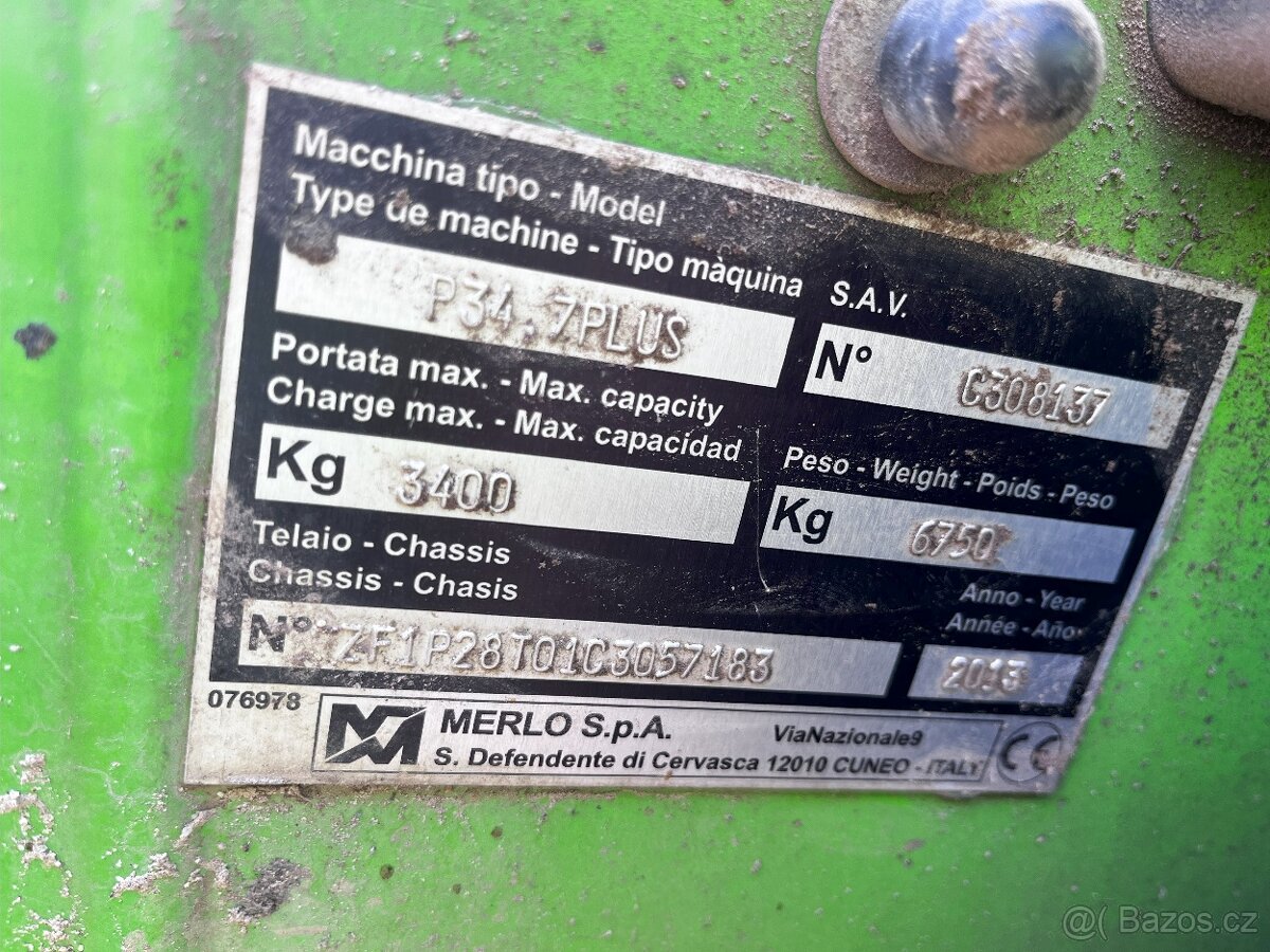 Teleskopický manipulátor MERLO P34.7 - 5