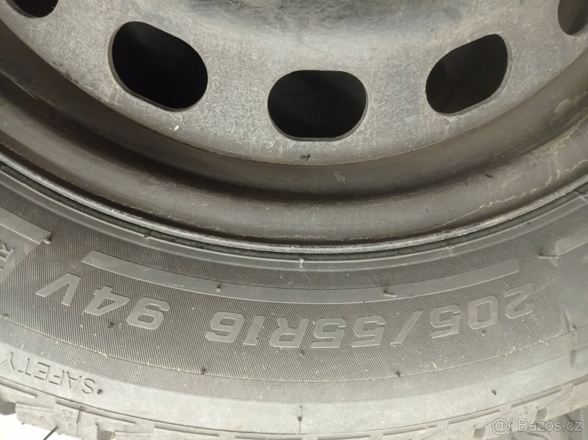 205/55r16 94V zimní 5x112 r16 střed. díra 57,1. Škoda, VW. - 5