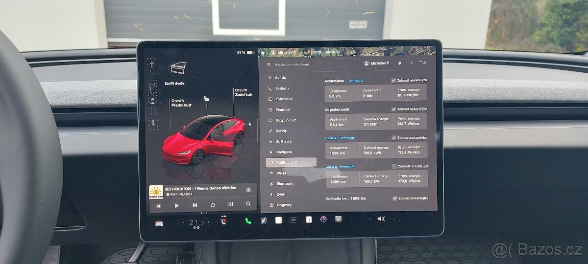 Tesla3-letní origo pneu Michelin e Primacy 235/45 R18,zánovn - 5