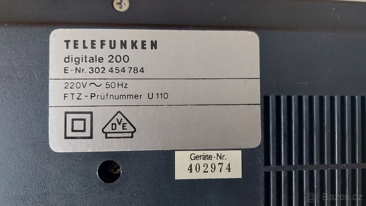 Telefunken digitale 200, - 5