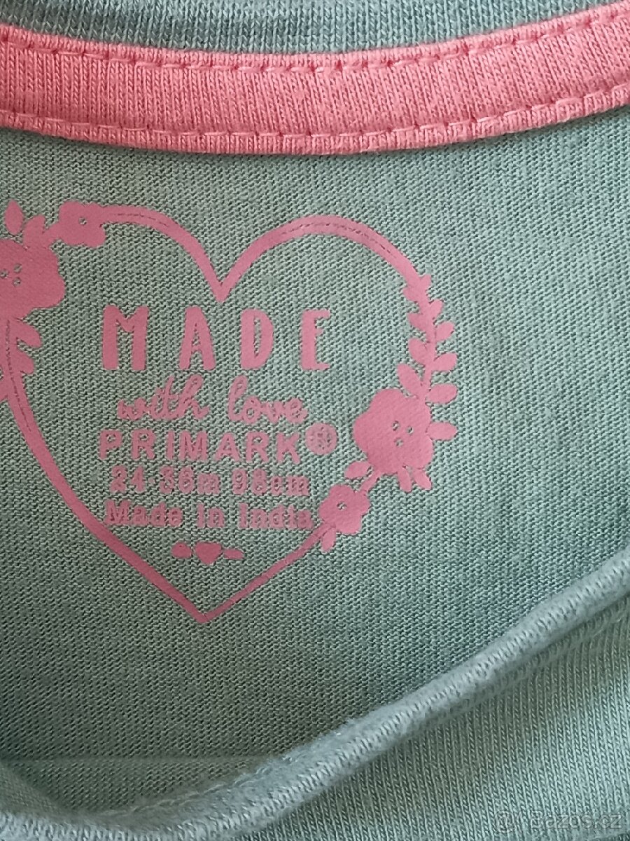 5x divci triko dlouhy rukav 98 + 3x zdarma - 5