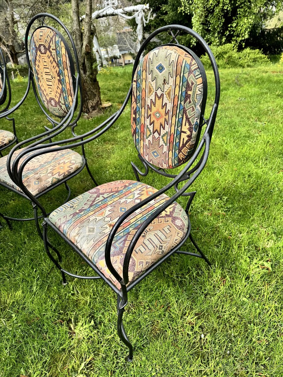 Luxusní kovové židle - 5