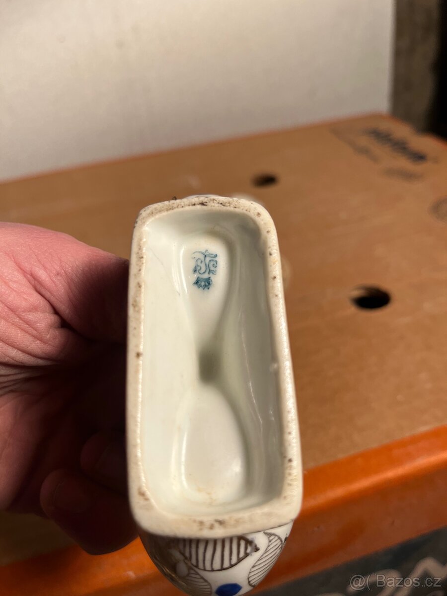 Kalíšek a solnička (dvojmiska) – Miniaturní porcelán - 5