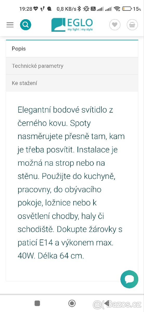 Stropní bodové světlo EGLO - 5