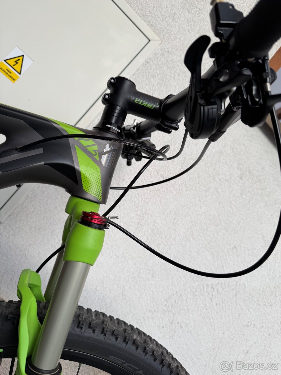 CUBE REACTION 27,5 lehčené 11,85Kg, CARBON, TOP STAV - 5