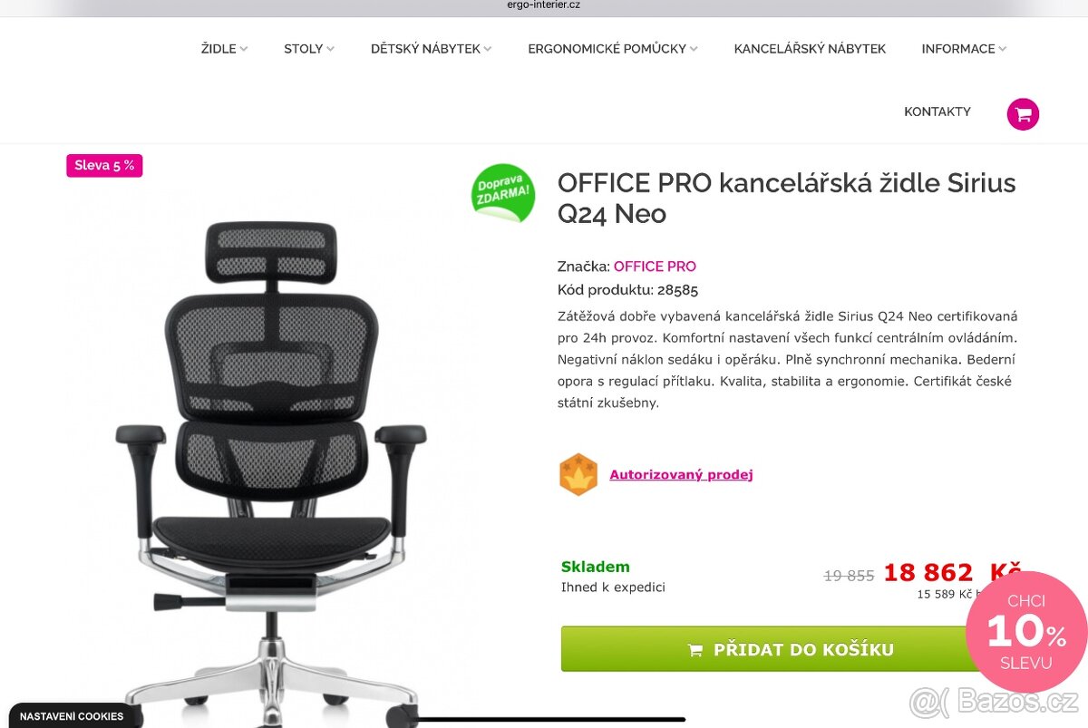 Kancelářská židle Office Pro Sirius - 5