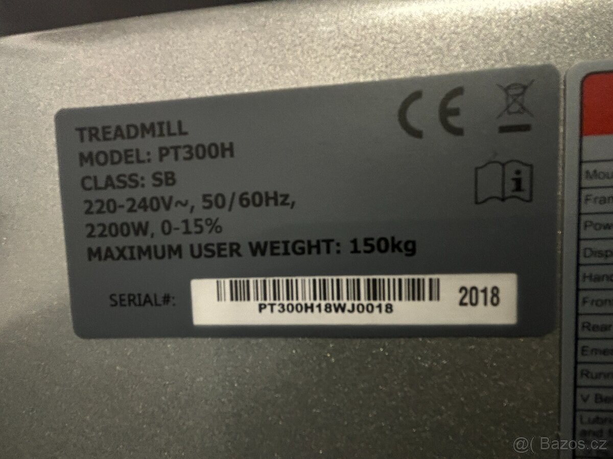 Běžecký trenažer Impulse Treadmil PT300H - 83000 kč - 5
