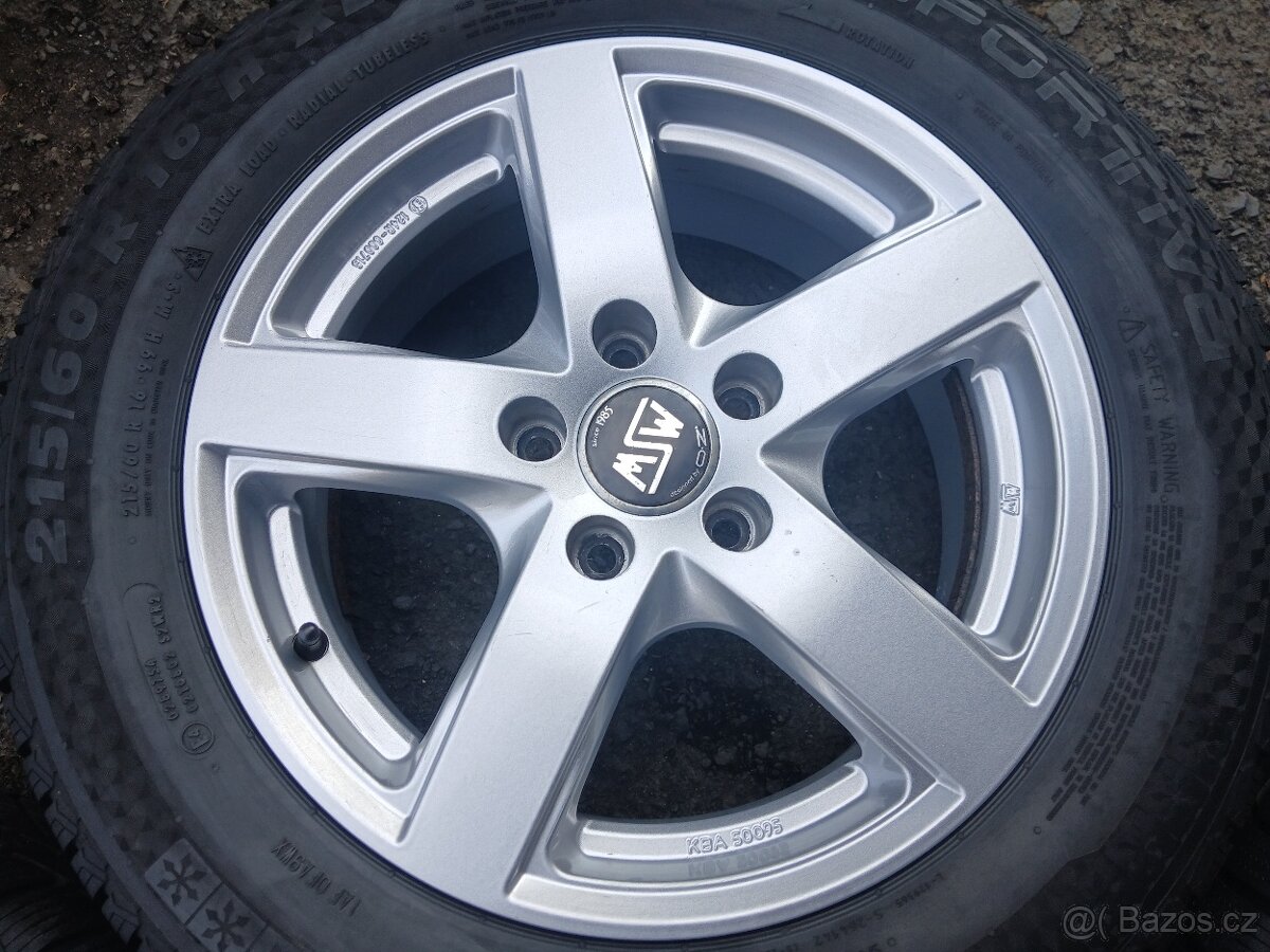 P- Sada ALU kol MSW 215/60R16 zimní - 5