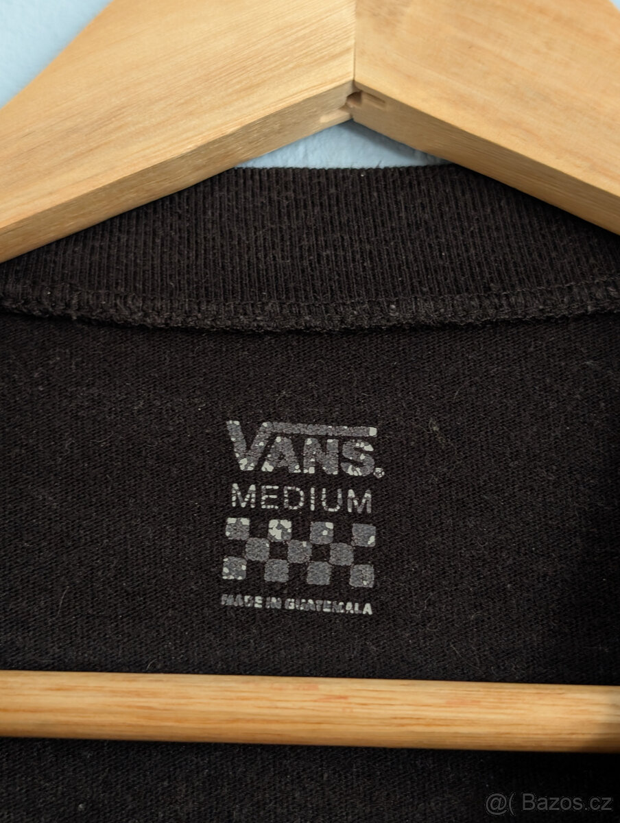 Černé Vans tričko s potiskem vel. M - 5
