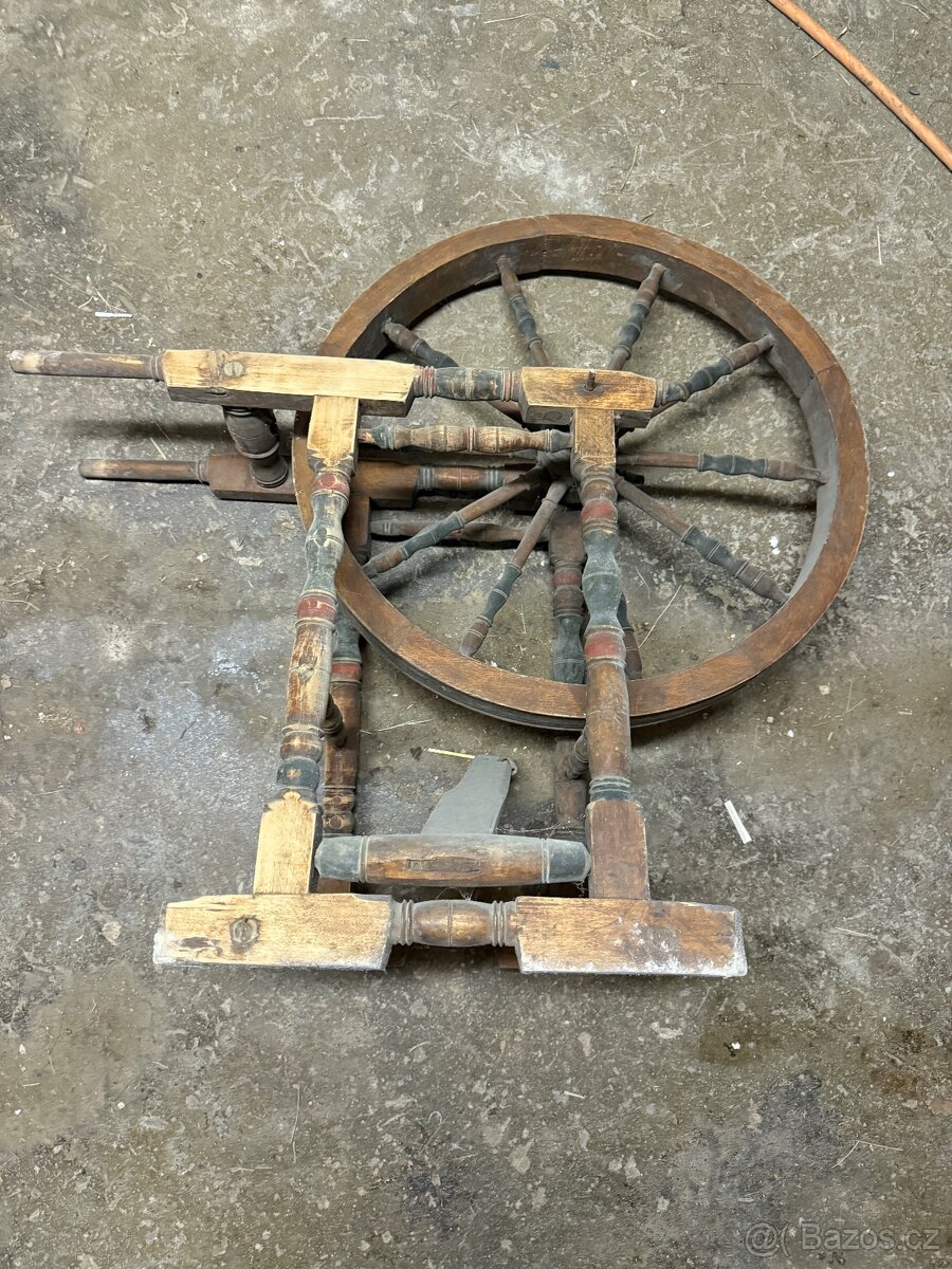 Kolovrátky 2ks , brusný kamen , váza - 5