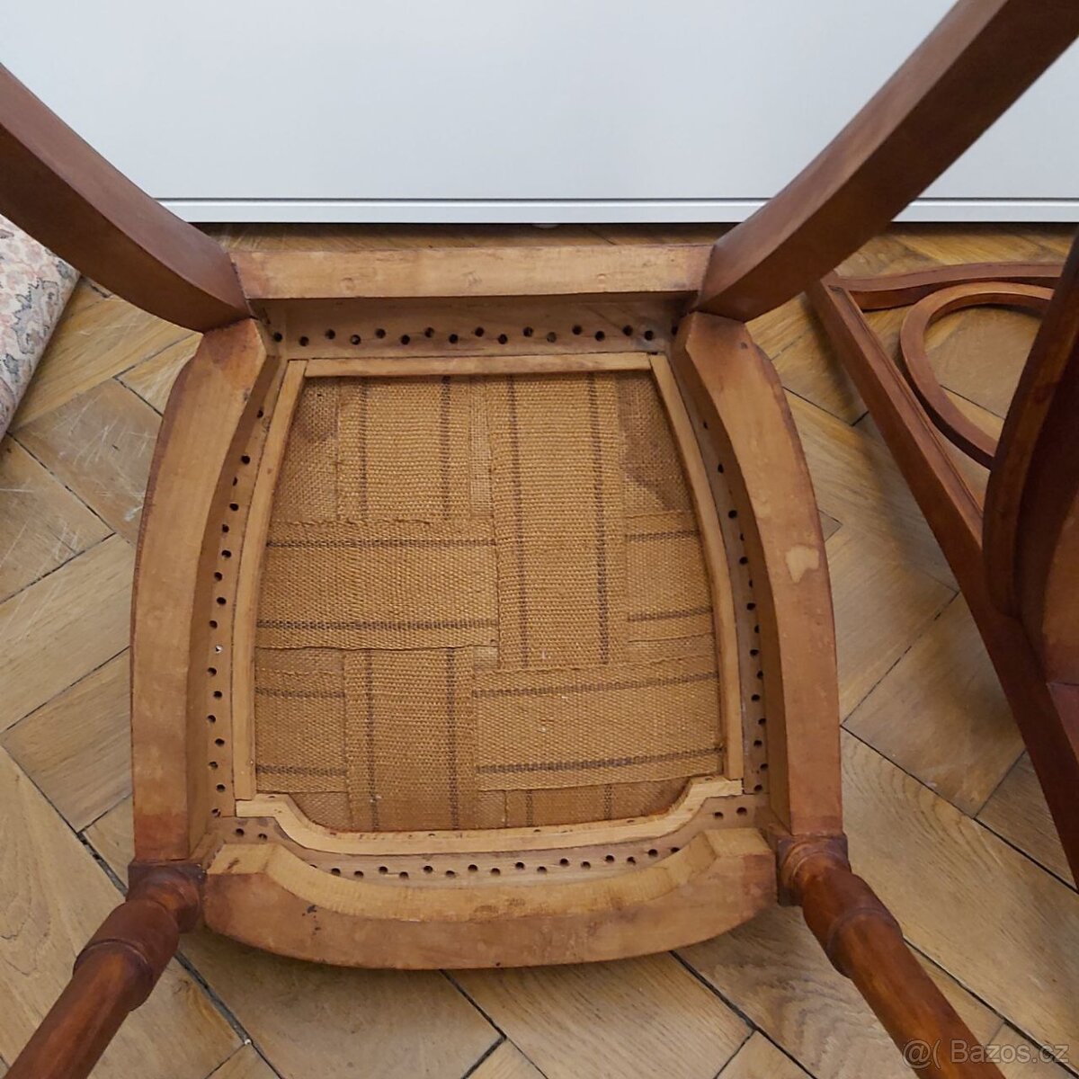 Starožitné dřevěné židle 2 ks - 5