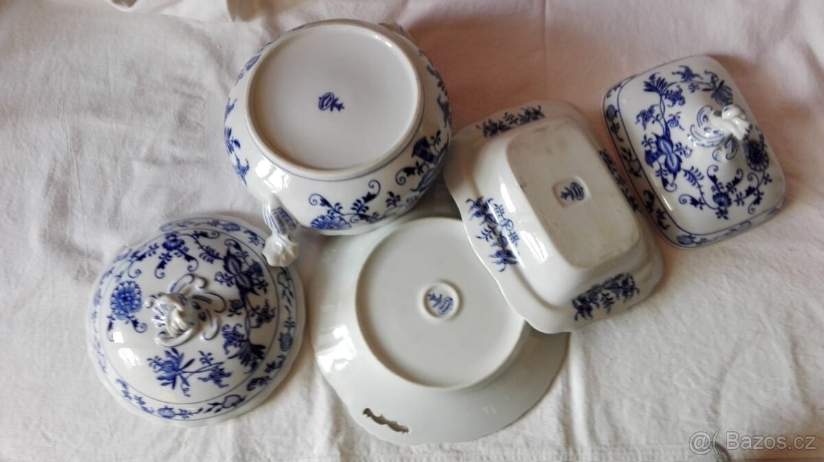 Cibulák 4 druhy polévková / ragú mísa s podnosem I.tř. - 5