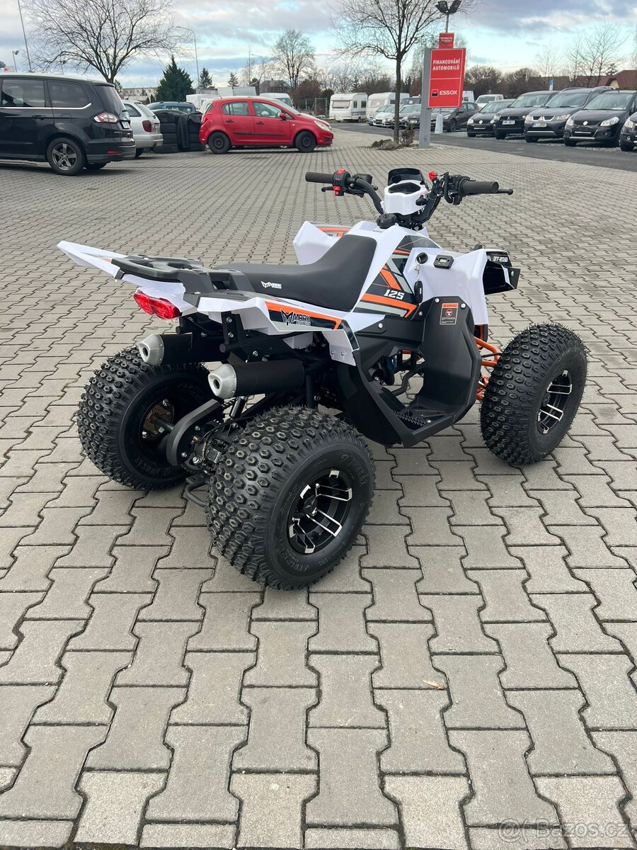Dětská čtyřkolka FUN 125cc 3G8 - bílo oranžová