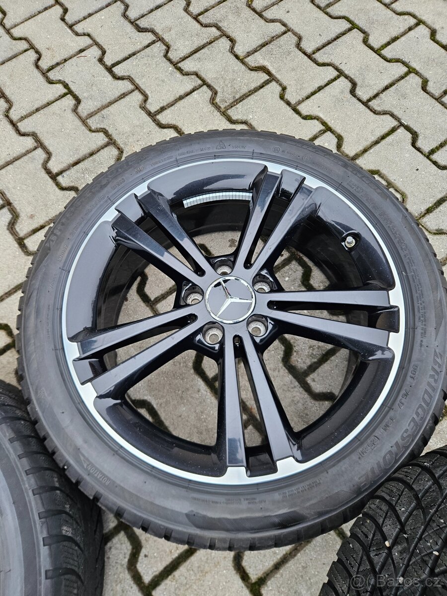 Originální Alu Mercedes 225/45/18 Zimní Bridgestone. - 5